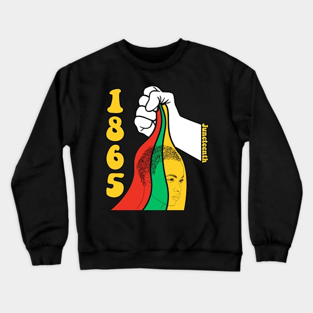 Juneteenth 1865 Crewneck Sweatshirt by TeeGuarantee